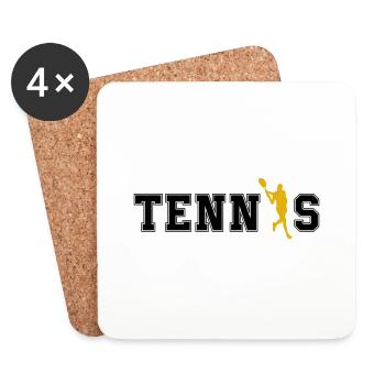 tennis - Untersetzer (4er-Set) - Weiß - Vorne