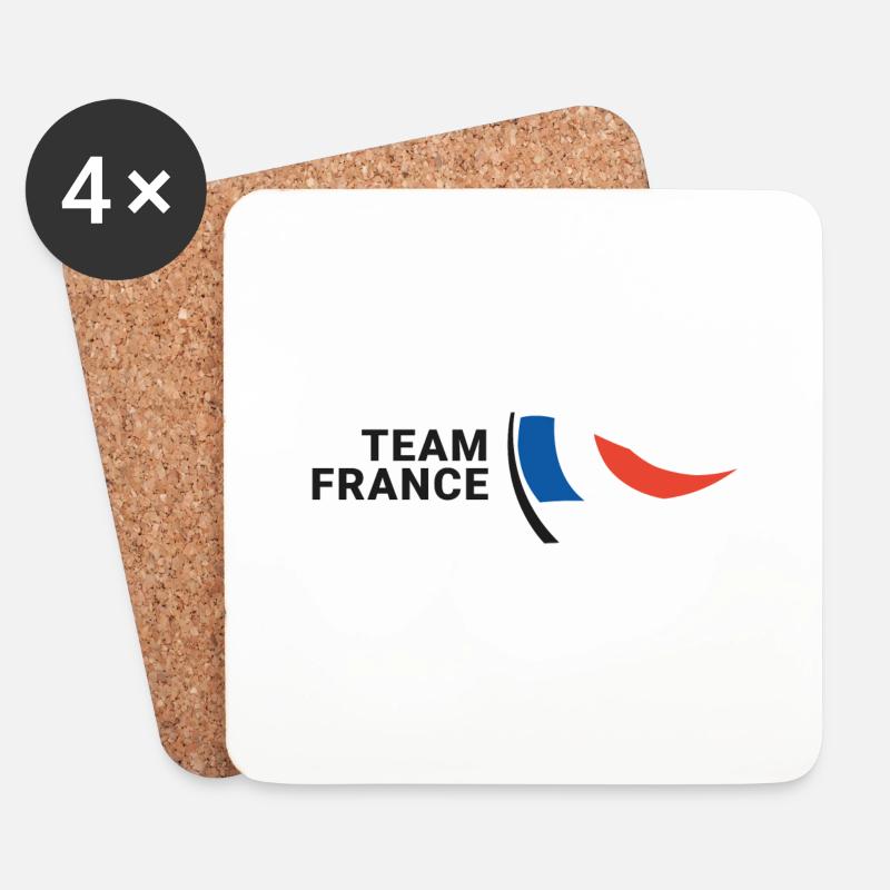 Team France - Untersetzer (4er-Set) - Weiß