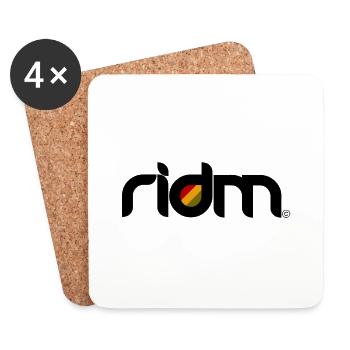 ridm logo - Untersetzer (4er-Set) - Weiß - Vorne