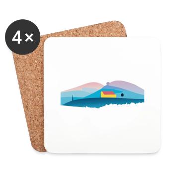 La Maison du Ciel - Dessous de verre (lot de 4) - blanc - Devant