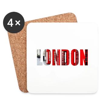 London - Coasters (set of 4) - white - Front