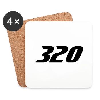 320 - Untersetzer (4er-Set) - Weiß - Vorne