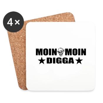 Moin - Untersetzer (4er-Set) - Weiß - Vorne