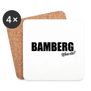 Bamberg what else - Untersetzer (4er-Set) - Weiß - Vorne