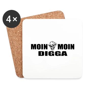 Moin - Untersetzer (4er-Set) - Weiß - Vorne