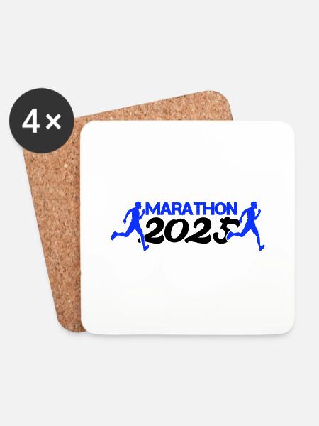 Marathon 2025 - Coasters (set of 4) - white