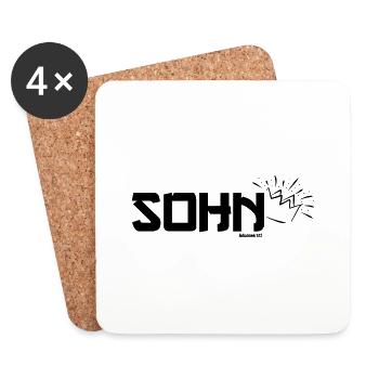 Sohn (Kind Gottes) - Untersetzer (4er-Set) - Weiß - Vorne