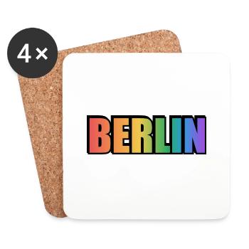 Gay Berlin - Dessous de verre (lot de 4) - blanc - Devant