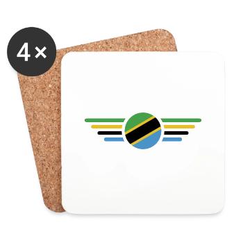 I Love Tanzania, Elegance Style Design T-Shirt - Coasters (set of 4) - white - Front