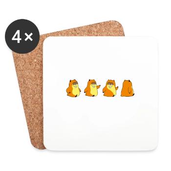 Abbey Road - Untersetzer (4er-Set) - Weiß - Vorne