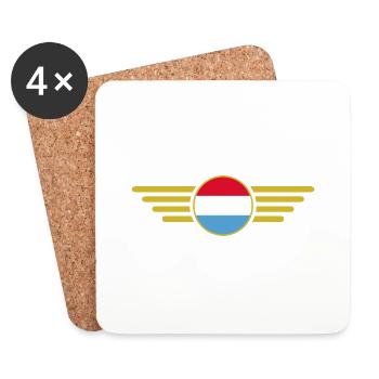 I love Luxembourg, elegance style design T-Shirt - Coasters (set of 4) - white - Front