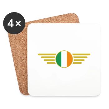 I Love Ireland Elegance Style Design T-Shirt - Coasters (set of 4) - white - Front