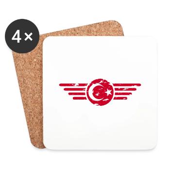 I Love Turkey, Elegance Style Design T-Shirt - Coasters (set of 4) - white - Front