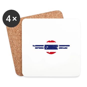 I Love Thailand, Elegance Style Design T-Shirt - Coasters (set of 4) - white - Front