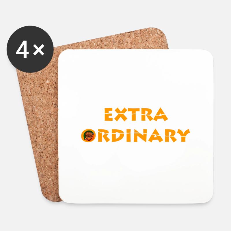 Extra Ordinary - Coasters (set of 4) - white