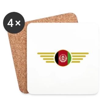 I Love Afghanistan, Elegance Style Design T-Shirt - Coasters (set of 4) - white - Front