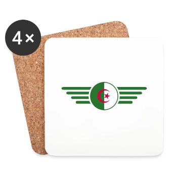 I Love Algeria, Elegance Style Design T-Shirt - Coasters (set of 4) - white - Front