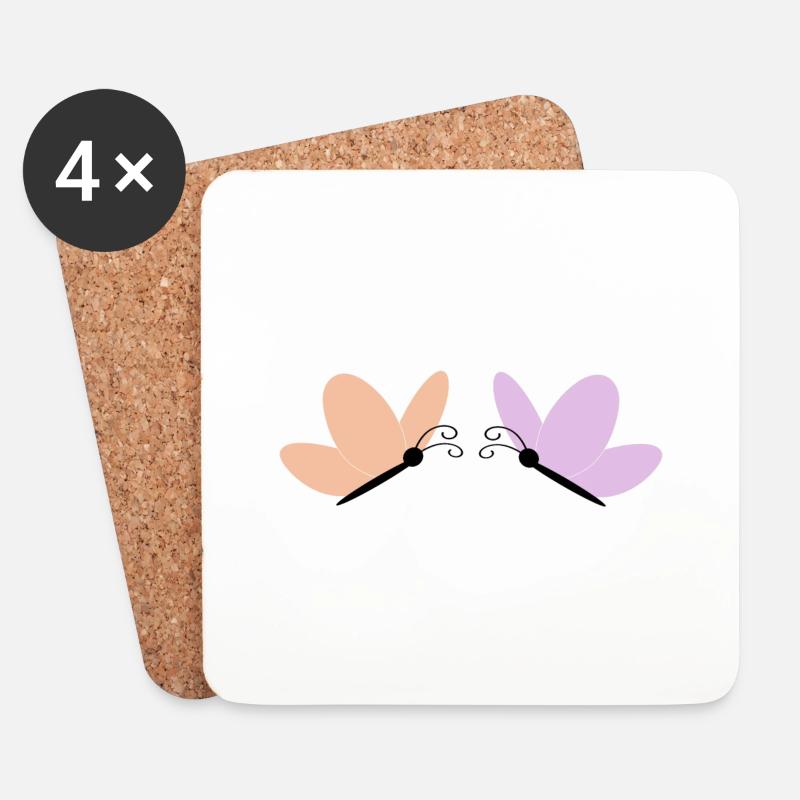 Muttertags Geschenk Mutter Muttertag Geschenkidee  - Untersetzer (4er-Set) - Weiß