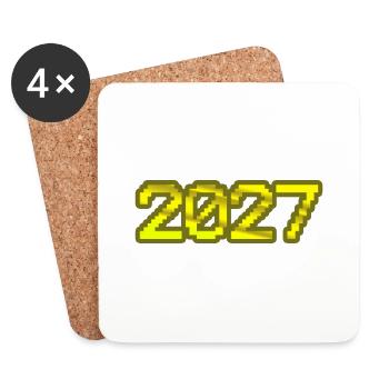 2027 - Untersetzer (4er-Set) - Weiß - Vorne