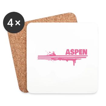 Splash of Color Aspen - Coasters (set of 4) - white - Front