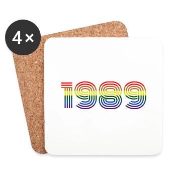 1989 - Coasters (set of 4) - white - Front