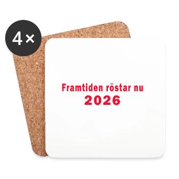 The future votes now Elections 2026 - Coasters (set of 4) - white - Front