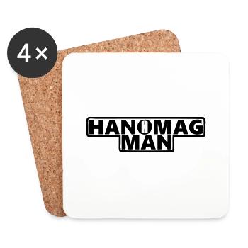 Hanomag Man - Untersetzer (4er-Set) - Weiß - Vorne