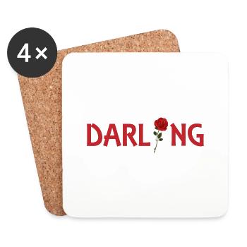 Darling - Coasters (set of 4) - white - Front