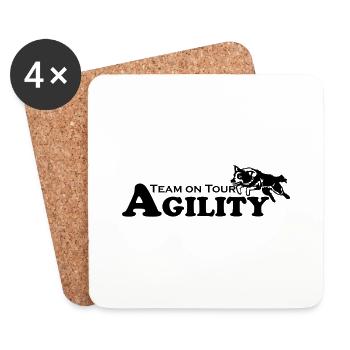 Agility Team on Tour - Untersetzer (4er-Set) - Weiß - Vorne