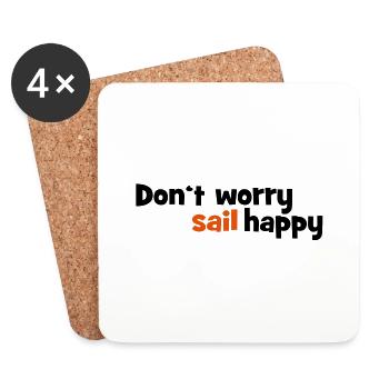 sailing - Coasters (set of 4) - white - Front