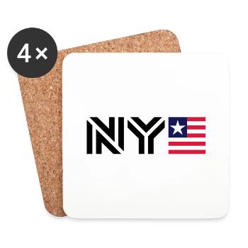 New York__V004 - Coasters (set of 4) - white - Front