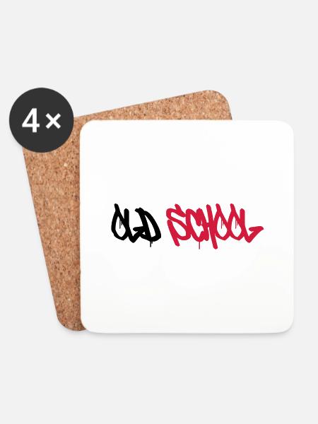Old School ! - Coasters (set of 4) - white