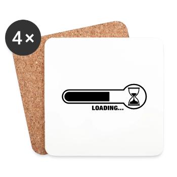 loading_f1 - Dessous de verre (lot de 4) - blanc - Devant