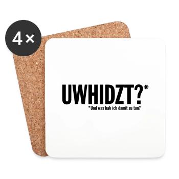 And what have I to do with it? - Coasters (set of 4) - white - Front