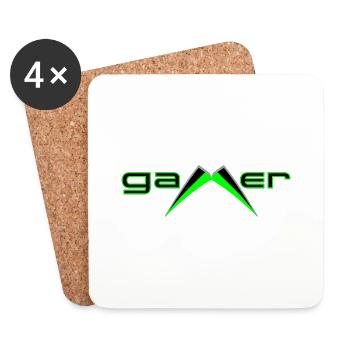 Gamer - Untersetzer (4er-Set) - Weiß - Vorne