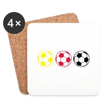 soccer_germany - Untersetzer (4er-Set) - Weiß - Vorne