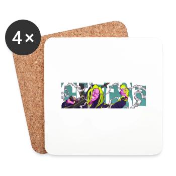 Gamergirl Say Cheese - Untersetzer (4er-Set) - Weiß - Vorne