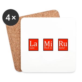 La Mi Ru - Untersetzer (4er-Set) - Weiß - Vorne