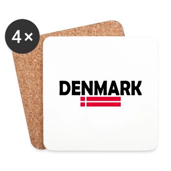 Dänemark - Untersetzer (4er-Set) - Weiß - Vorne