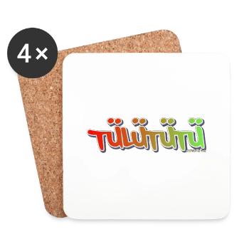 Das neue Tülütütü - Untersetzer (4er-Set) - Weiß - Vorne