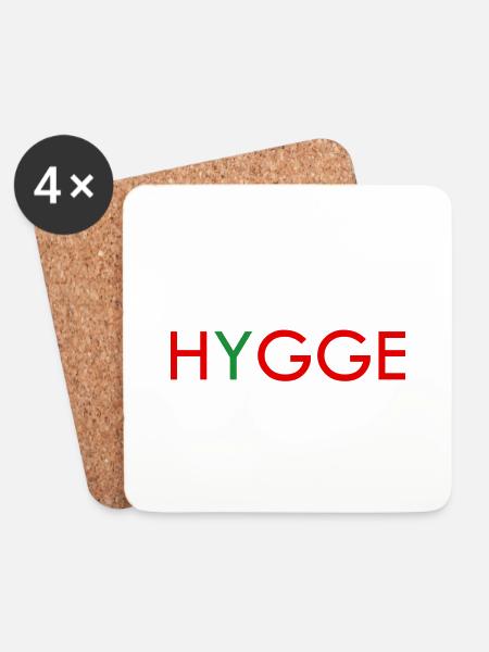 hygge bornholm - Untersetzer (4er-Set) - Weiß