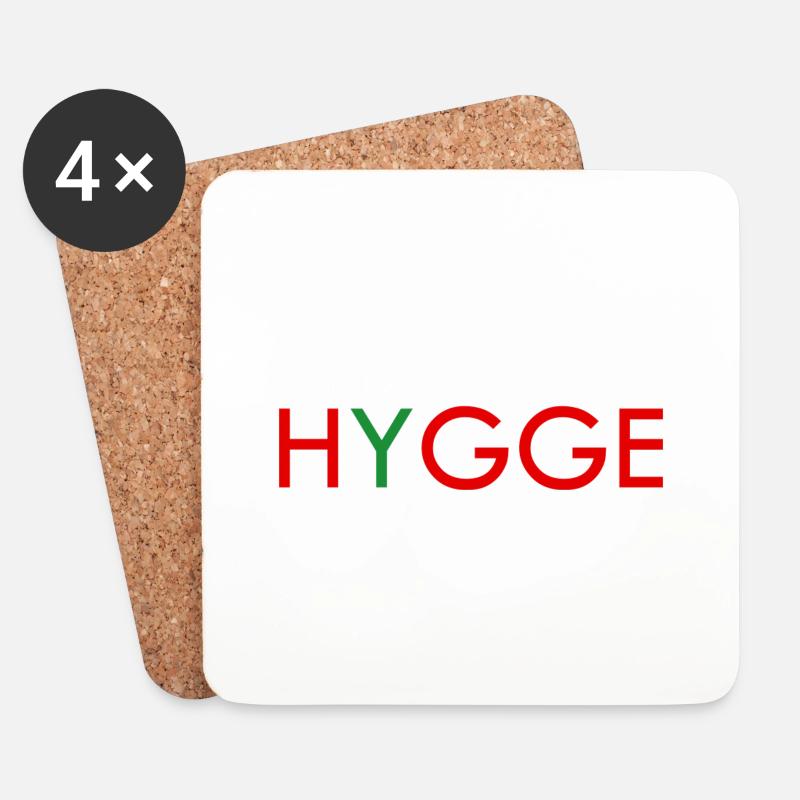 hygge bornholm - Untersetzer (4er-Set) - Weiß