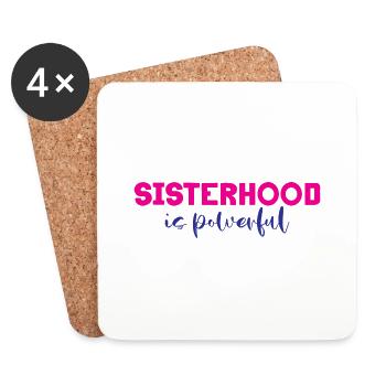 Sisterhood is Powerful 11 - Untersetzer (4er-Set) - Weiß - Vorne