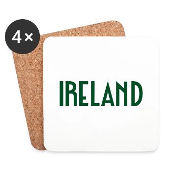 Irlande - Dessous de verre (lot de 4) - blanc - Devant