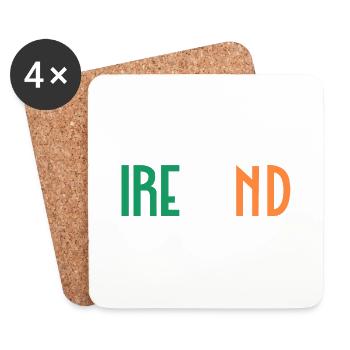 Irland - Untersetzer (4er-Set) - Weiß - Vorne