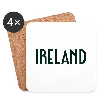 Irlande - Dessous de verre (lot de 4) - blanc - Devant