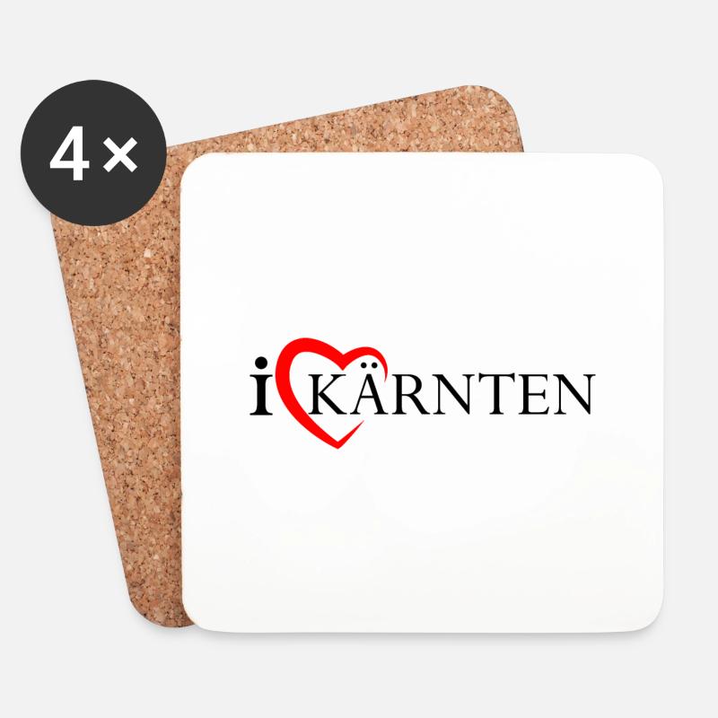 KARNTEN - Untersetzer (4er-Set) - Weiß