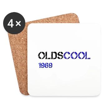1969 olds cool - Dessous de verre (lot de 4) - blanc - Devant