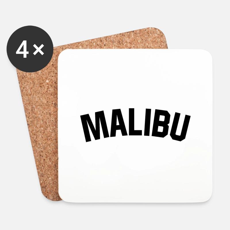 Malibu - Untersetzer (4er-Set) - Weiß