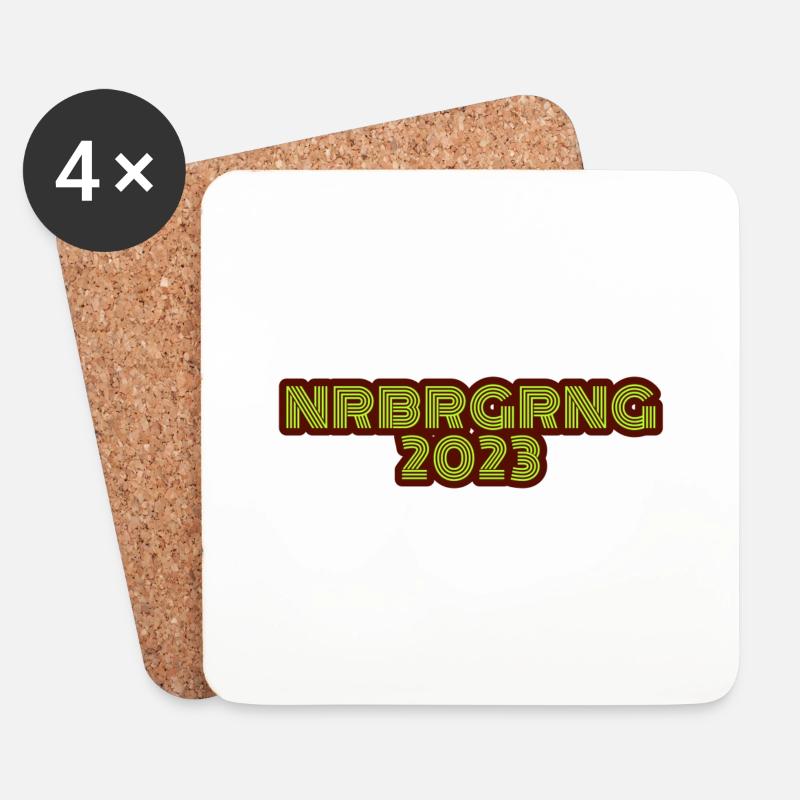 2023NOS - Untersetzer (4er-Set) - Weiß